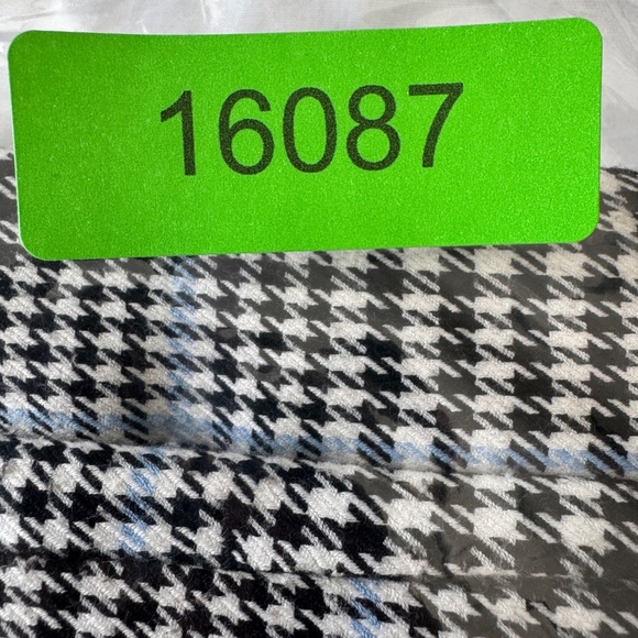 H&M Girl's Pull-On Houndstooth‎ Plaid Tie-Belt Pants Black & White Size Girls 16 - Picture 12 of 12